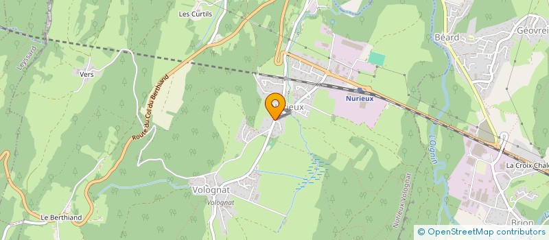 localisation de l'entreprise DOJO PLOMBERIE  NURIEUX-VOLOGNAT