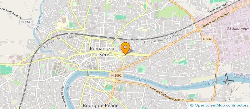 localisation de l'entreprise DOJO ROMANAIS PEAGEOIS  ROMANS-SUR-ISERE