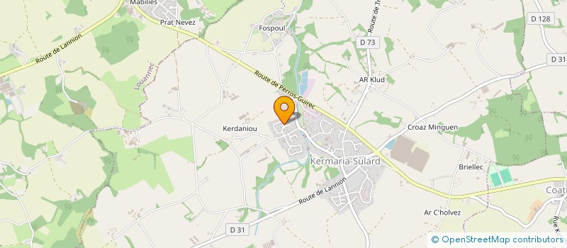 localisation de l'entreprise DOJO TREGOROIS à KERMARIA-SULARD