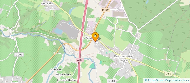 localisation de l'entreprise DOJO TRELAZEEN  BEAULIEU-SUR-LAYON