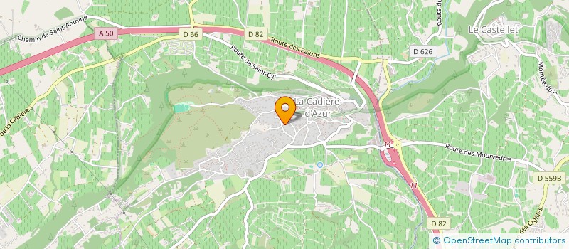 localisation de l'entreprise DOJO VAROIS à LA CADIERE-D'AZUR