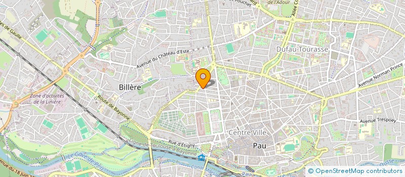 localisation de l'entreprise DOJO ZEN DE PAU à PAU