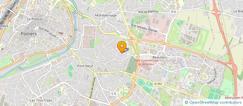 localisation de l'entreprise DOJO ZEN SOTO POITIERS à POITIERS