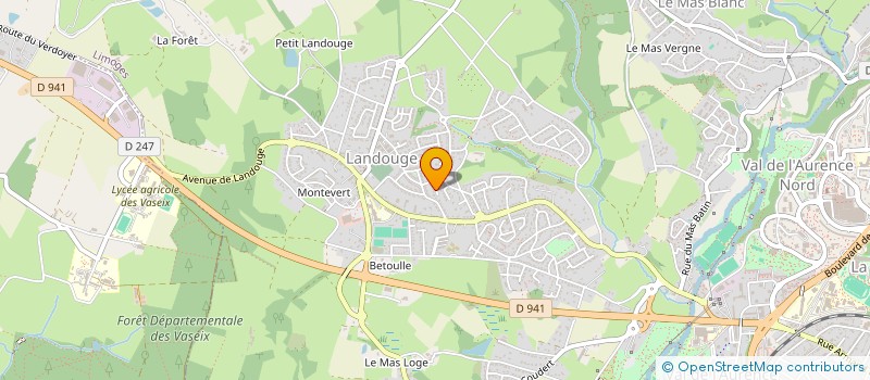 localisation de l'entreprise DOKHO à LIMOGES
