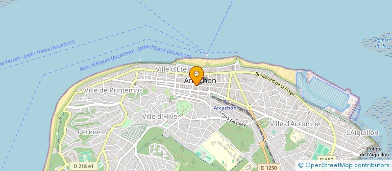 localisation de l'entreprise DOKSEA à ARCACHON