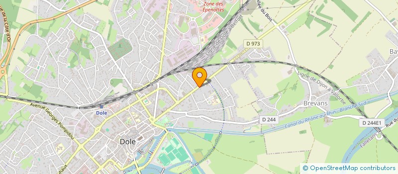 localisation de l'entreprise DOL'AGAPE SARL à DOLE