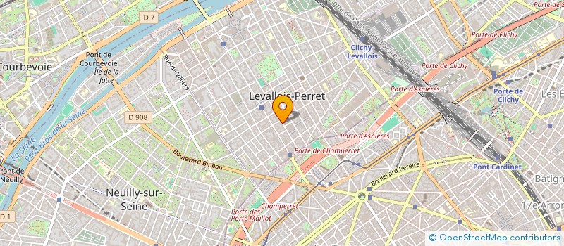 localisation de l'entreprise DOLANE BAT à LEVALLOIS-PERRET