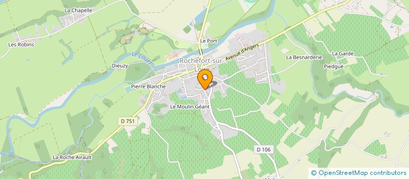 localisation de l'entreprise DOLAY CHAUSSURES à ROCHEFORT-SUR-LOIRE