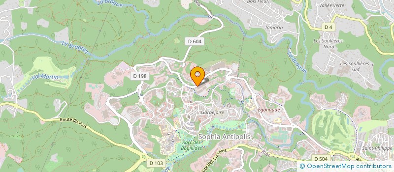 localisation de l'entreprise DOLBY FRANCE à VALBONNE