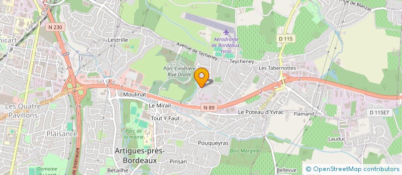 localisation de l'entreprise DOLCE FLOWER  ARTIGUES-PRES-BORDEAUX