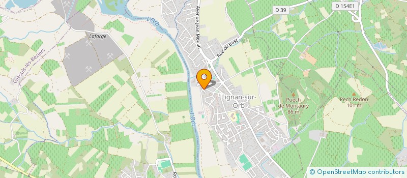 localisation de l'entreprise DOLCE LATO  LIGNAN-SUR-ORB