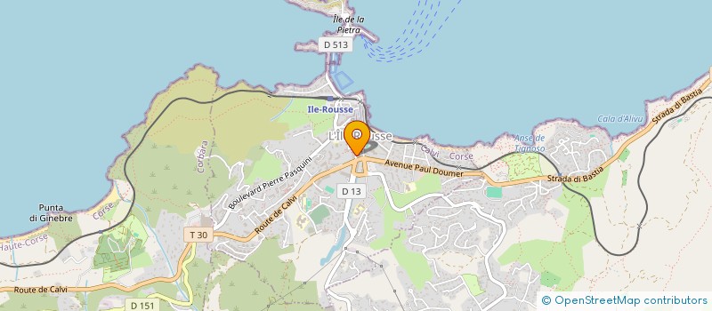 localisation de l'entreprise DOLCE LIBERATA à L'ILE ROUSSE