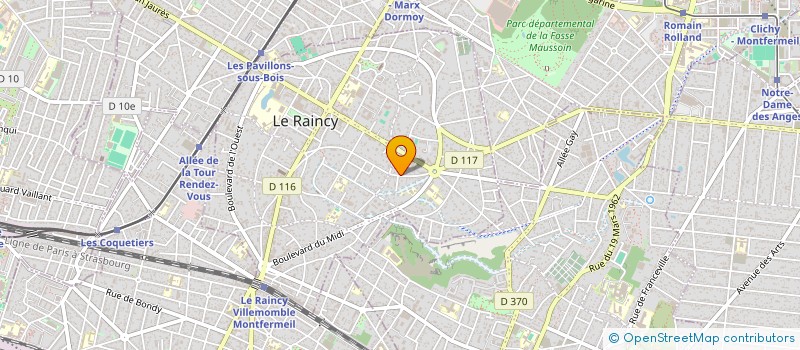 localisation de l'entreprise DOLCE PIZZA à LE RAINCY