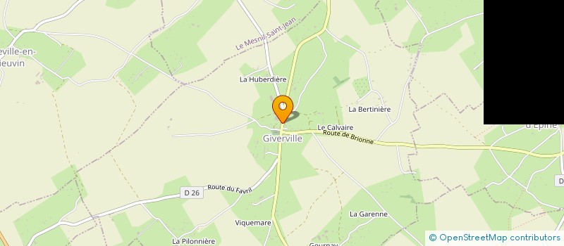 localisation de l'entreprise DOLCE PIZZA  GIVERVILLE