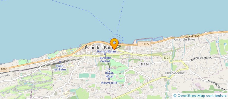 localisation de l'entreprise DOLCE TERRA EVIAN  EVIAN-LES-BAINS