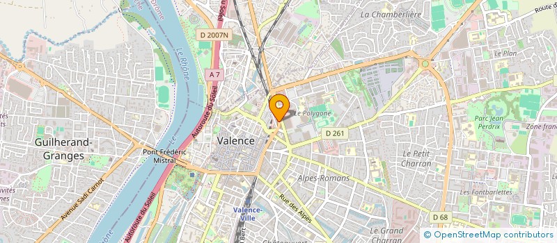 localisation de l'entreprise DOLCE VITA TRESSAGE à VALENCE