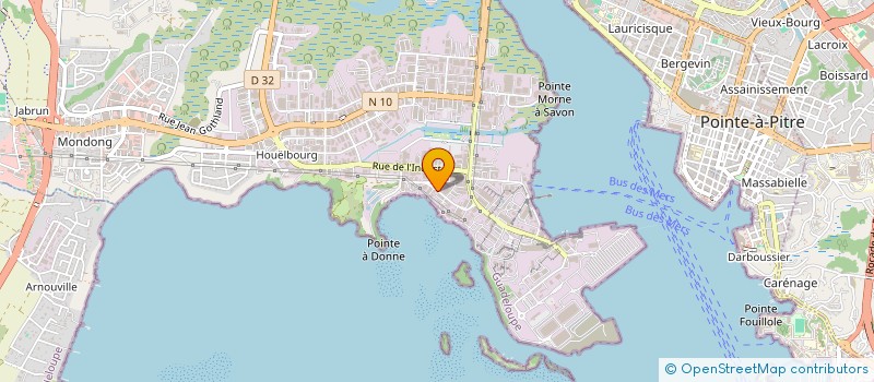 localisation de l'entreprise DOLE 9  BAIE-MAHAULT