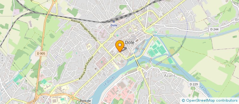 localisation de l'entreprise DOLE COIFFURE à DOLE