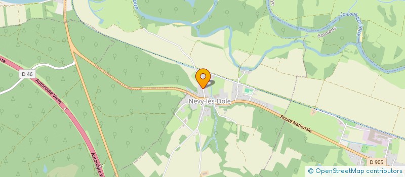 localisation de l'entreprise DOLE DEPANN  NEVY-LES-DOLE