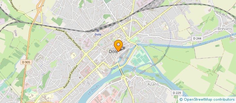 localisation de l'entreprise DOLE VIVE LA VILLE à DOLE
