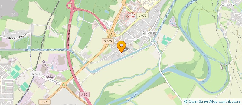 localisation de l'entreprise DOLESEC à CHOISEY