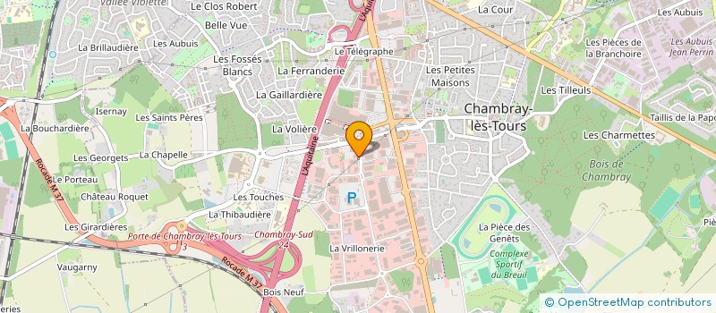 localisation de l'entreprise DOLETI à CHAMBRAY-LES-TOURS