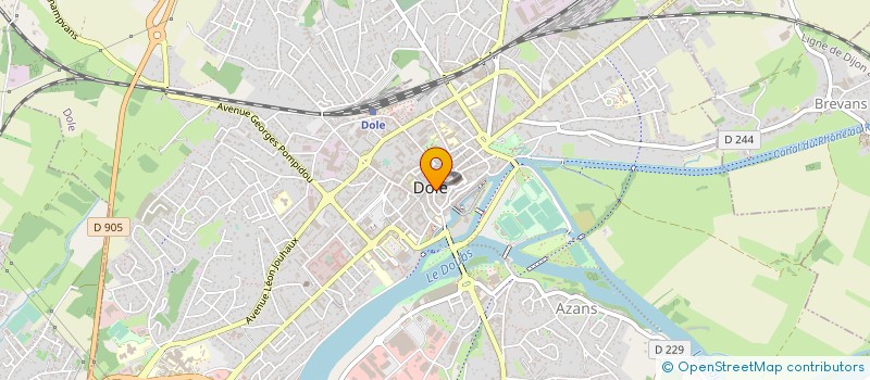 localisation de l'entreprise DOLEXPRESS à DOLE