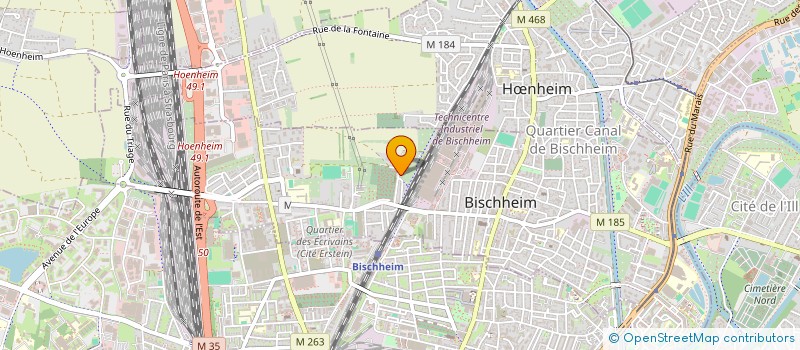 localisation de l'entreprise DOLFINE à BISCHHEIM