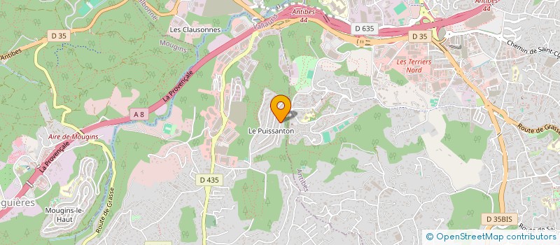 localisation de l'entreprise DOLFINE à VALLAURIS