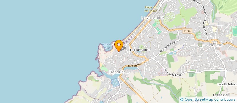 localisation de l'entreprise DOLFIO SARL  PLENEUF-VAL-ANDRE