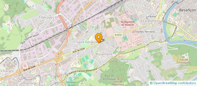 localisation de l'entreprise DOLFLO à BESANCON