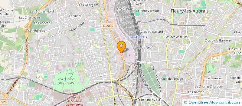 localisation de l'entreprise DOLIMIER  FLEURY-LES-AUBRAIS