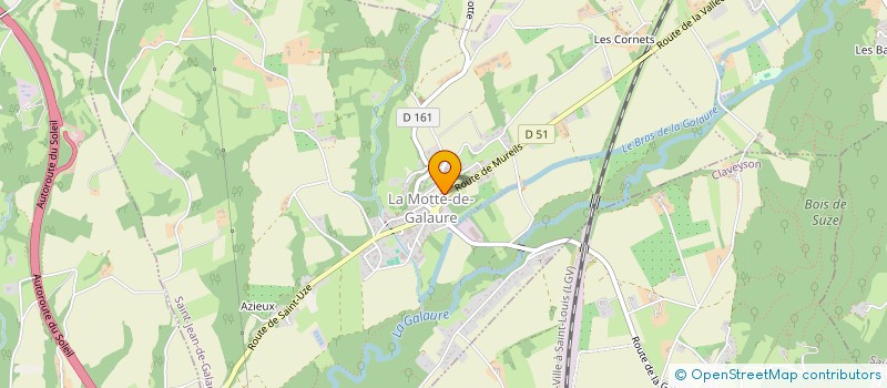 localisation de l'entreprise DOLISE  SAINT-JEAN-DE-GALAURE