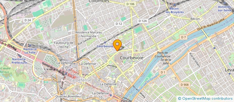 localisation de l'entreprise DOLJA PARIS  COURBEVOIE
