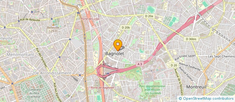 localisation de l'entreprise DOLLARRY à BAGNOLET