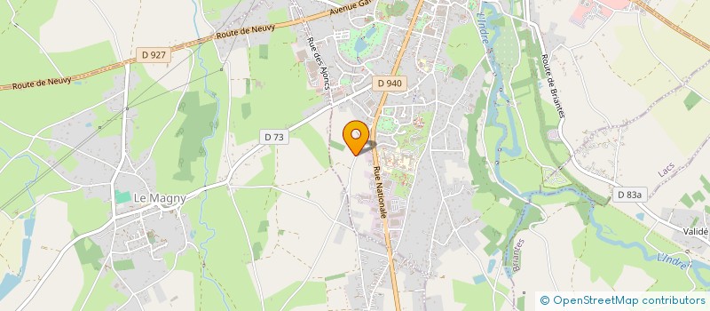 localisation de l'entreprise DOLLY à NOHANT-VIC