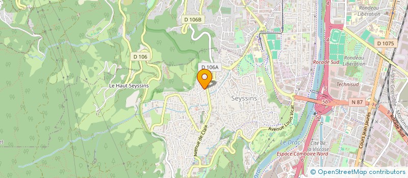 localisation de l'entreprise DOLMEN à SEYSSINS