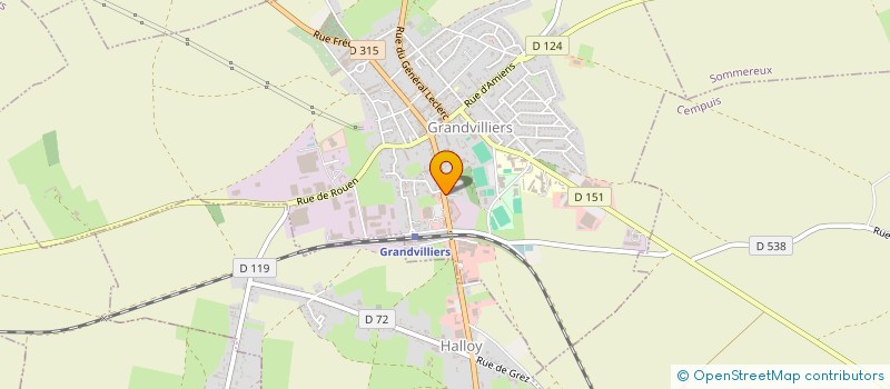 localisation de l'entreprise DOLMEN  GRANDVILLIERS