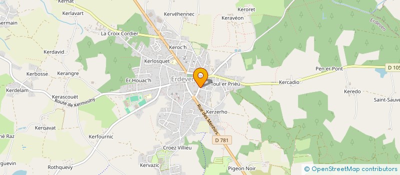 localisation de l'entreprise DOLMEN  ERDEVEN