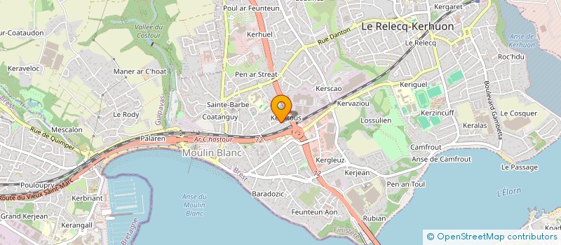 localisation de l'entreprise DOLMENN  LE RELECQ-KERHUON