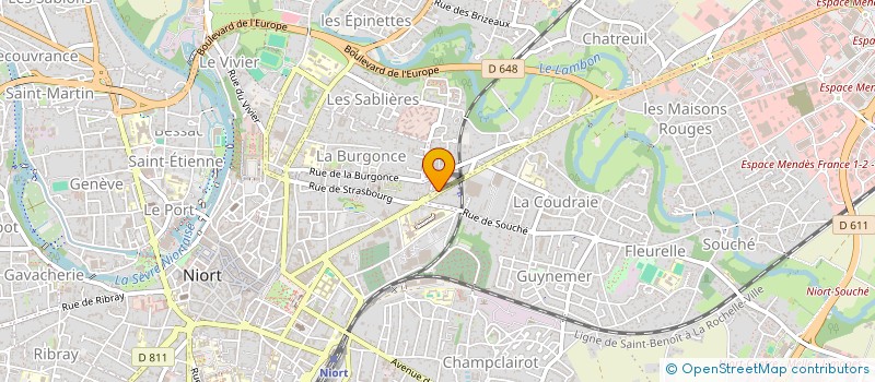 localisation de l'entreprise DOLOMITES  NIORT