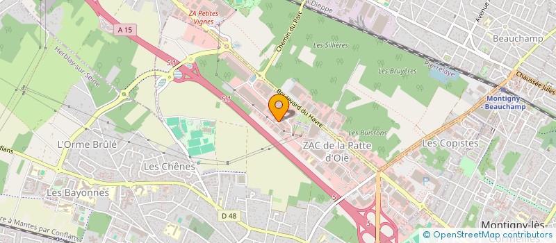 localisation de l'entreprise DOLOMITI  HERBLAY-SUR-SEINE