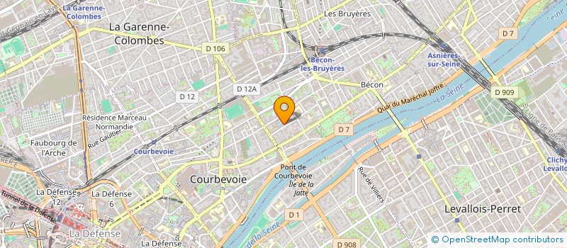 localisation de l'entreprise DOLPHIN INVEST à COURBEVOIE