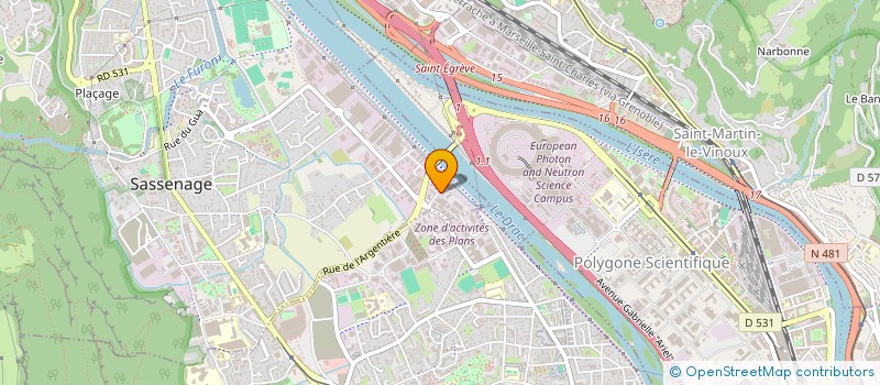 localisation de l'entreprise DOLPHIN NETTOYAGE à SASSENAGE