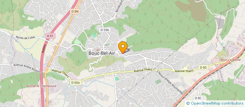 localisation de l'entreprise DOLPHYN GYM à BOUC-BEL-AIR
