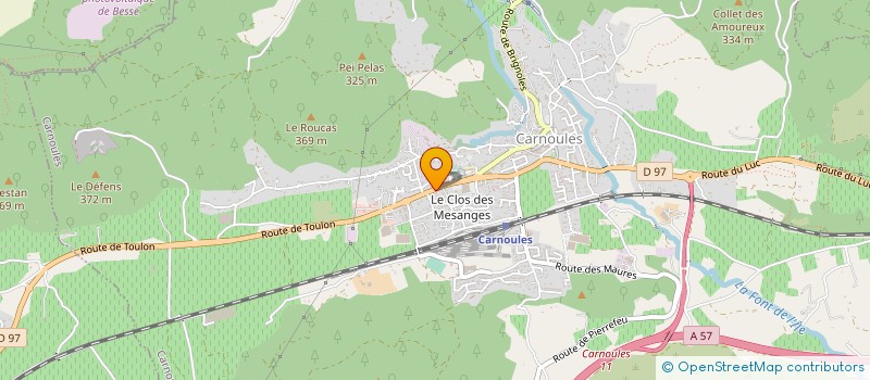localisation de l'entreprise DOLT à CARNOULES