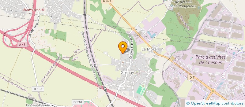 localisation de l'entreprise DOLU 38  GRENAY