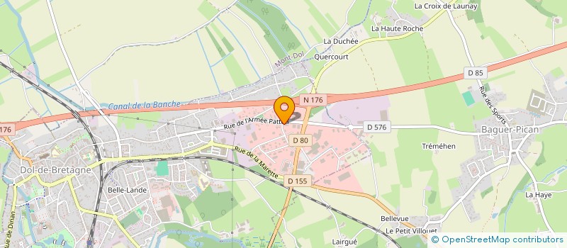 localisation de l'entreprise DOLWENN  DOL DE BRETAGNE