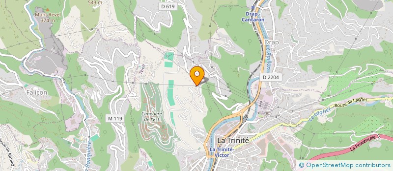 localisation de l'entreprise DOLY HP  NICE