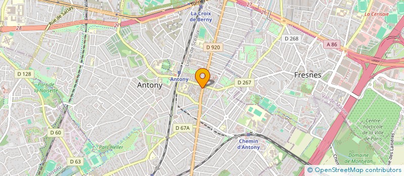 localisation de l'entreprise DOLYMPIA à ANTONY